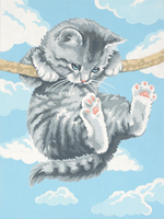 Dimensions Malen nach Zahlen Hängende Katze 22,8x30,4 cm-2