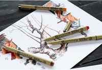 Sakura Van Gogh Museum Pigma Fineliners Set 4 stuks-2