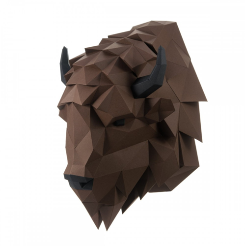 Wizardi 3D Papercraft 48x32x34 cm Bizon Bruin