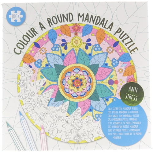 Wins Mini Mandala Puzzel Kleuren Rond Groen