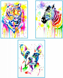 Rosa Start Aquarell-Set Tiere 24x34 cm