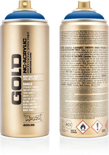 Montana Gold Spuitbus 400 ml Shock Blue
