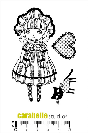 Stempel A7 Candy en haar kat
