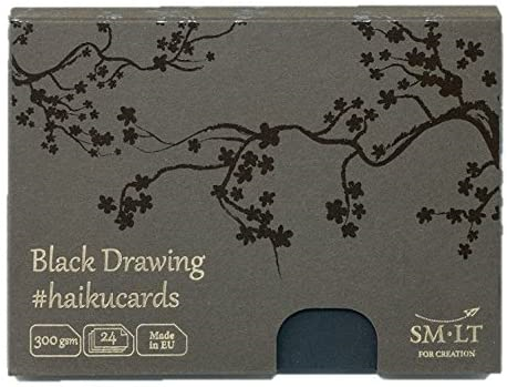 SMLT Haikukaarten A6 300gr 24 vel Zwart