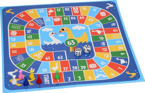Board game 2-in-1 Game of Goose and Ludo-2