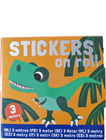 Aufkleber auf Rolle 3m Dinos
