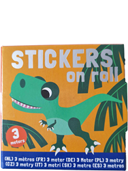 Aufkleber auf Rolle 3m Dinos