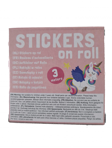 Wins Stickers op Rol 3m Eenhoorns-2