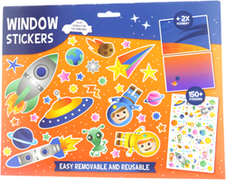 Fensteraufkleber Space 150 Stück