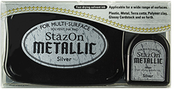 Stazon Stempeltinte Metallic Silber