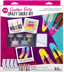 Tulip One-Step-Batik-Slumber-Party-Crazy-Socken