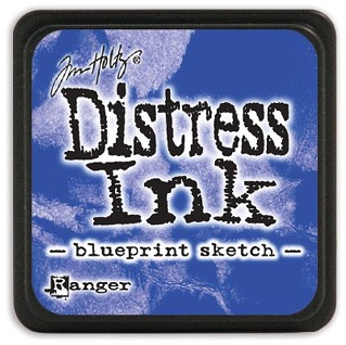Tim Holtz Distress Inkt Mini Stempelkussen Blueprint Sketch