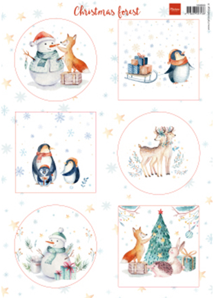 Marianne Design VK9580 Knipvel Christmas Forest A4