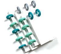 Waffle Flower Inbind Schijven Grijs-2