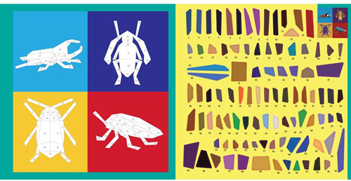 Paint by Stickers Stickerboek Insecten 23x23 cm-2