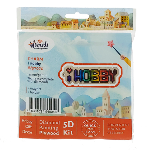Wizardi Diamond Painting Charm iHobby 113x38 mm-2