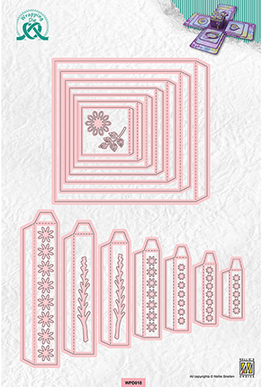 Nellie Snellen Snijmallen Explosiedoos 12,5x12,5 cm
