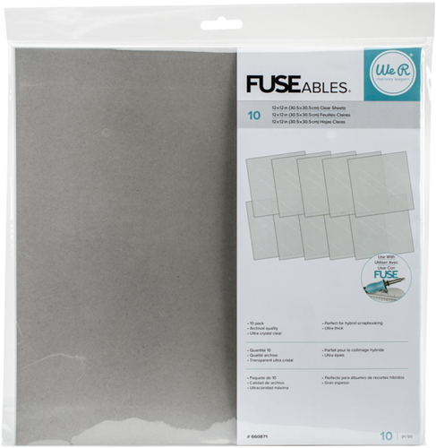 We R Memory keepers FUSEables Clear Sheets