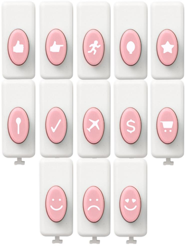 We R Memory Keepers Emoji Punch Board 13 stuks