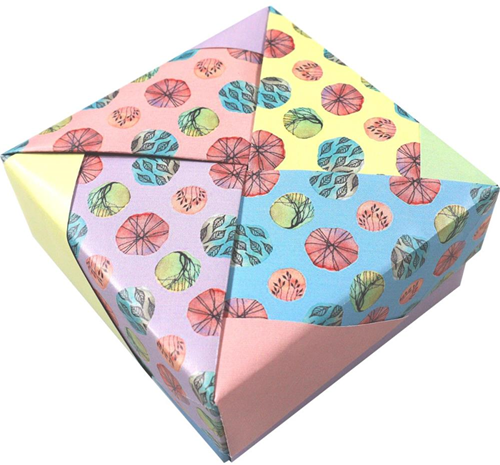 Yasutomo Origami Papier 15x15 cm Doodle Dots 24 vel-3