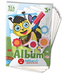 Sabbiarelli Zandschilderen Album Tuindieren 15x20 cm 7 stuks