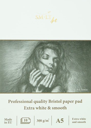 SMLT Tekenblok Professional Bristol A5 308gr 10 vel