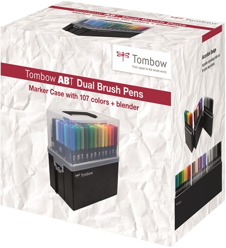 Tombow ABT Dual Brush Pen Set 108 pieces Marker Case-3