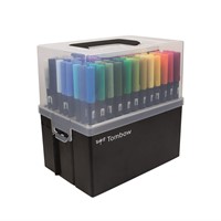 Tombow ABT Dual Brush Pen Set 108 pieces Marker Case