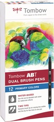 Tombow ABT Dual Brush Pen Set 12 stuks Primary Colors
