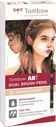 Tombow ABT Dual Brush Pen 158 Dark Olive