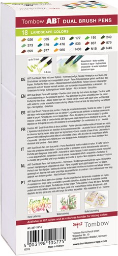 Tombow ABT Dual Brush Pen Set 18 stuks Landscape Colors-2