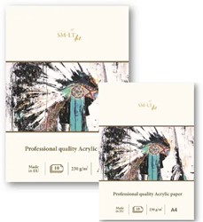 SMLT Professional Papierblok Acryl 420gr 10 vel