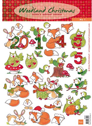 Marianne Design AK0059 Knipvel Woodland Christmas 1 A4