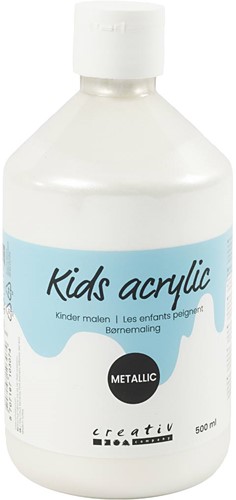 CC Kids Metallic Acrylverf Wit 500 ml