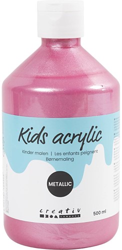 CC Kids Metallic Acrylverf Lichtroze 500 ml
