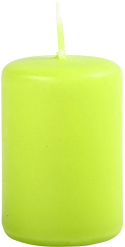Kaars 6 cm Limegroen