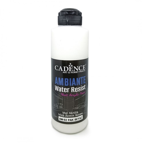 Cadence Ambiante Waterbestendige Matt Acrylverf 250 ml Pure White + 10 gr Catalyst