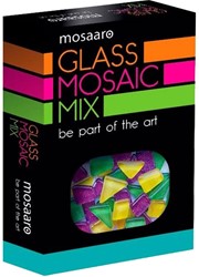 Mosaaro Mozaiek Materialenset Mix: Groen, Geel, Glitter paars MA5002