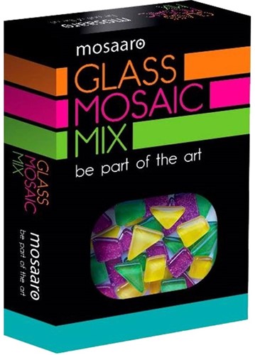 Mosaaro Mozaiek Materialenset Mix: Groen, Geel, Glitter paars MA5002