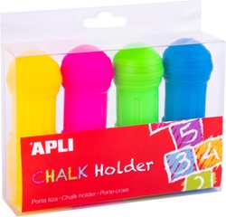 Apli Krijthouders Diverse Kleuren Jumbo  - 4 stuk
