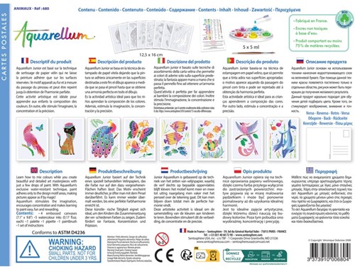 Aquarellum junior Postkaarten Dieren-3