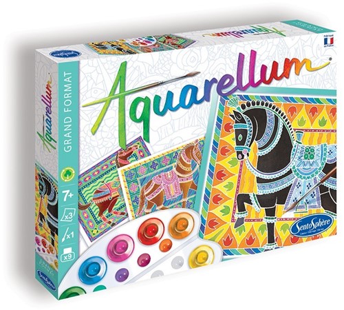 Aquarellum Paarden