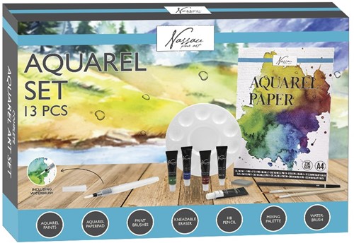 Nassau Aquarelverf Set 13-delig