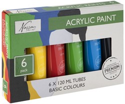 Nassau Acrylfarben-Set 6x120 ml Primär