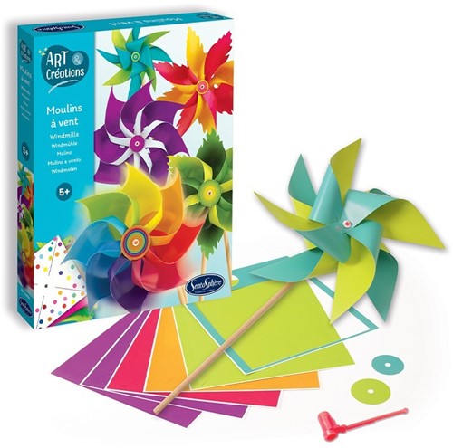 Art & Creations Windmills Craft Set-3