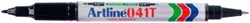 Artline BLO 041T Permanentmarker mit Doppelspitze, Schwarz