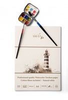 SMLT Aquarelblok Professional Gestikt A4 250gr 10 vel-2