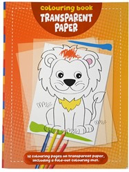 Wins Transparent Paper Safari Coloring Book