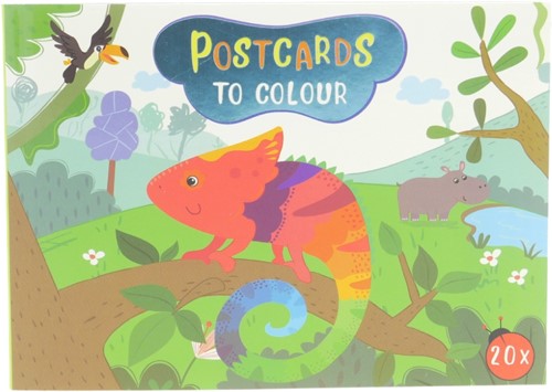 Postcards Jungle animals 16x12 cm 20 pieces