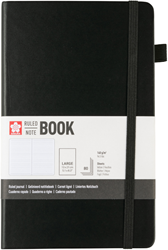 Sakura Lined Notebook 13x21cm 140g 80 sheets Black